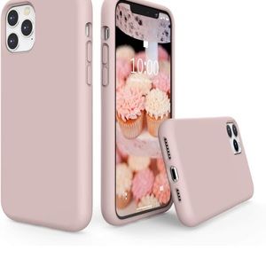 11 pro max pink phone case. Silicone